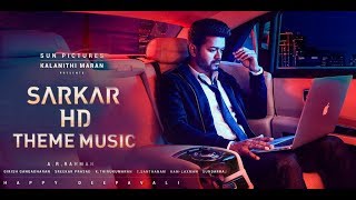 SARKAR Theme Music BGM  HD  Thalapathy Vijay  ARRahman  SARKAR  HD 4K [upl. by Ettenoj]