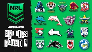 NRL TIPS amp PREDICTIONS  ROUND 4 2022 [upl. by Delaine]