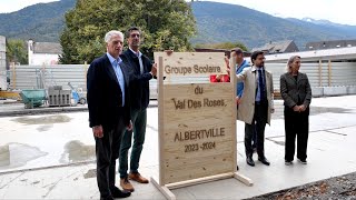 Albertville  Lancement des Travaux de Rénovation du Groupe Scolaire du Val des Roses [upl. by Yretsym216]