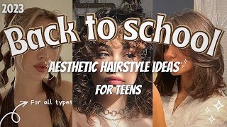 Aesthetic back to school hairstyle Guide ✨🍪🧋 All types of hair amp length  bigsistipz🌸 [upl. by Einnus655]