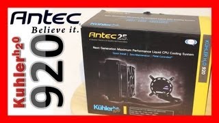 Antec kuhler H20 920 Liquid Cooling System Installation and Review [upl. by Nonnairb]