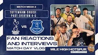 Match Day Vlog TOTTENHAM vs EVERTON 40 FANS REACTION [upl. by Krid890]