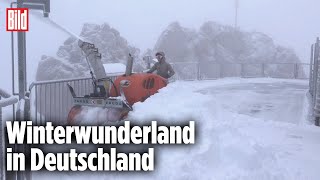 ZUGSPITZE Wintereinbruch mit 7 Grad und erstem Schnee [upl. by Llenhoj105]