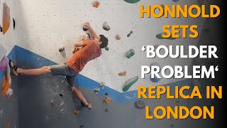 Alex Honnold recreates The Boulder Problem indoors at VauxWall with Louis Parkinson [upl. by Kory]