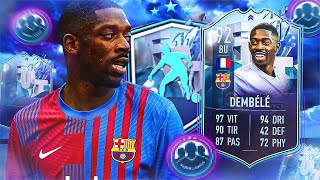 JE TESTE OUSMANE DEMBELE 92 FANTASY FUT  rentable ou douille  🇫🇷   FIFA 22 Ultimate Team [upl. by Liborio40]