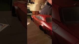 17 SCALE STRETCHED RUSTLER DODGE DEMON PAINTED rccar [upl. by Areyk899]