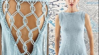 16 Macrame Vest Vogue Knitting SpringSummer 2014 [upl. by Eiramenna]