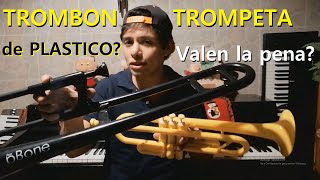 TROMBÓN y TROMPETA de PLÁSTICO [upl. by Letsou]