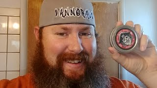 Beard Product REVIEW  GRAVE BEFORE SHAVE BEARD BALM  Vannormus [upl. by Emerej105]