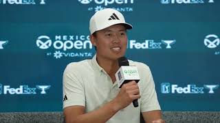 Brandon Wu Tuesday Press Conference 2024 Mexico Open at Vidanta © PGA Tour [upl. by Akenihs]