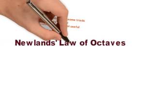 What is Dobereiners Triads and Newlands law of Octaves  wisemonkeys [upl. by Inej]