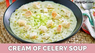 Cream of Celery Soup  Learn to Cook Series [upl. by Nekcerb]