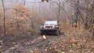 2007 Jeep Wrangler JK climbs muddy hill [upl. by Guzel]