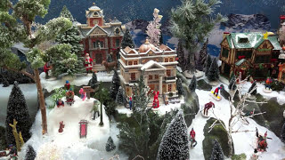 How to Build a Christmas Village Display with Lemax houses [upl. by Blancha553]