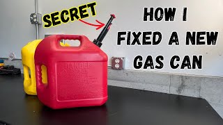 Fix a New Gas Can in 4 Simple Steps [upl. by Annehsat]