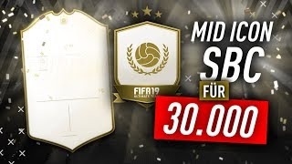 MID ICON SBC für 30000 COINS ABGESCHLOSSEN  FIFA 19 Ultimate Team [upl. by Devondra]