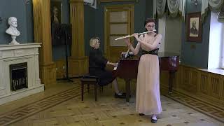 J Quantz Concerto in D major “Pour Potsdam” 1 mvtEvgenia Koroleva and Aigul Bukharova [upl. by Ecirtra]