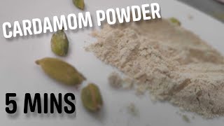 How to make Cardamom powder at home  5 mins recipe  For beginners [upl. by Nicram522]