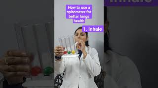 correct way of using spirometer  Better lungs health breathing exercise  COPD exercise [upl. by Rieth]