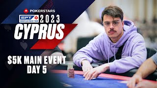 EPT CYPRUS 2023 LIVESTREAM 5K MAIN EVENT  DAY 5 Part 2 ♠️ PokerStars [upl. by Eniamat]