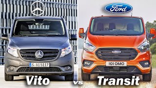 2020 Mercedes Vito vs Ford Transit Ford vs Mercedes Vito Kastenwagen vs Transit  visual compare [upl. by Llohcin]