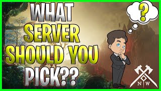 CHOOSING A SERVER MUST WATCH  New World MMO [upl. by Kimberley806]