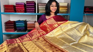 Pure Kanchipuram SareesTraditional amp Bridal Collection [upl. by Melak]