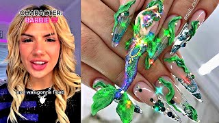 🎯 NAIL ART STORYTIME TIKTOK 2024 💋 Regal Nails Bailey Spinn  POVs Tiktok Compilations 46 [upl. by Ahsinom]