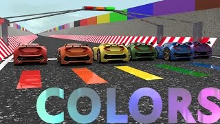 Little Car Designer Colors Rainbow Racing [upl. by Dorothee365]