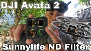 Sunnylife ND Filter Set for DJI Avata 2  MCUV ND8 ND16 and ND32 [upl. by Ruggiero]