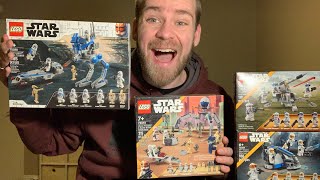 WHICH CLONE BATTLE PACK IS THE BEST Lego Clone Trooper amp Battle Droid Battle Pack Set Review [upl. by Marget87]