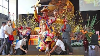 HD Dorje Shugden Oracle taking trance in Kechara Forest Retreat 21 June 2015 [upl. by Chiquita]