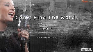 Cant Find The Words  Karina Instrumental amp Lyrics [upl. by Anwahs432]