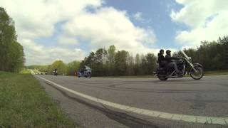 The Wall That Heals  Freedom Riders Escort to Goldsboro NC [upl. by Grimona]