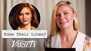 Does Kirsten Dunst Know Lines From Her Most Famous Movies [upl. by Hedvah]