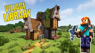 Village Library  Minecraft Tutorial [upl. by Aglo]