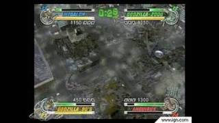 Godzilla Destroy All Monsters Melee GameCube Gameplay [upl. by Ilojna]