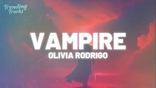 Olivia Rodrigo  vampire Clean  Lyrics [upl. by Atenaz]