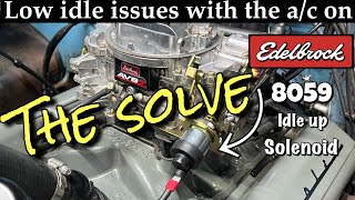 Edelbrock 8059 idle up solenoid install [upl. by Brendin658]