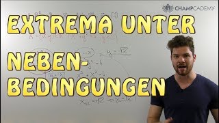 Extrema unter Nebenbedingungen  Niveaulinien [upl. by Ettennek182]