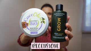 Recensione Coccoliva parentesi bio e Madara shampoo grow [upl. by Aihsened579]