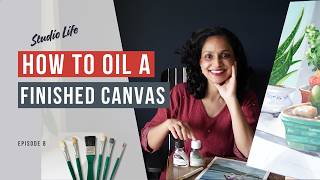 How To Oil Out a Finished Painting and Why It Helps Learn About This One Step Before Varnishing [upl. by Bethina]