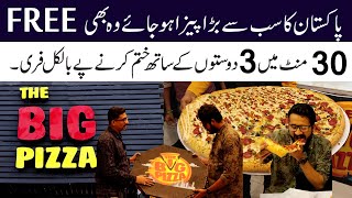 Pakistan Biggest Pizza Hojaye woh bhe FREE mein abdullahadil [upl. by Jocelin]