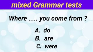 mixed English grammar questions and answers ✍️  can you score 1010 [upl. by Jeconiah676]