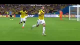 James Rodriguez AMAZING Volley Against Uruguay 2014 World Cup [upl. by Gall]