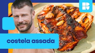 Costela suína assada com páprica e melaço  Rodrigo Hilbert  Tempero de Família [upl. by Einej]