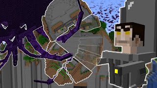 I Spawn Wither Storm amp Gman Inside The Temple of Notch in Minecraft [upl. by Pachton]