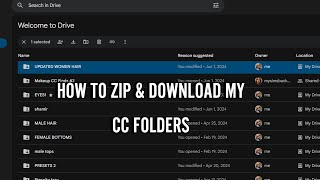 HOW TO ZIP amp DOWNLOAD GOOGLE DRIVE FILESFOLDERS [upl. by Notnilc]