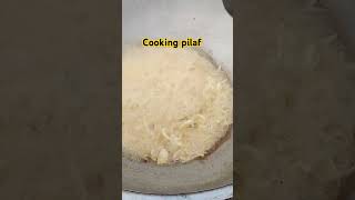 Pilaf cooking Uzbekistan [upl. by Newcomb]