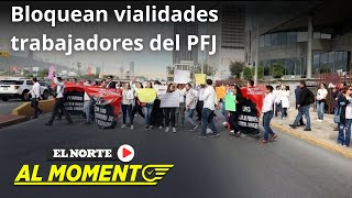 Trabajadores del PJF bloquean Constitución [upl. by Kovacev377]